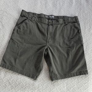 Carhartt Men's Olive Green Flat-Front Work Shorts